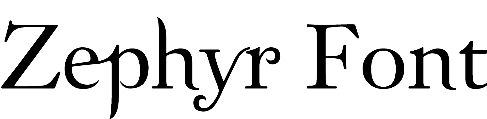 Zephyr Font Download