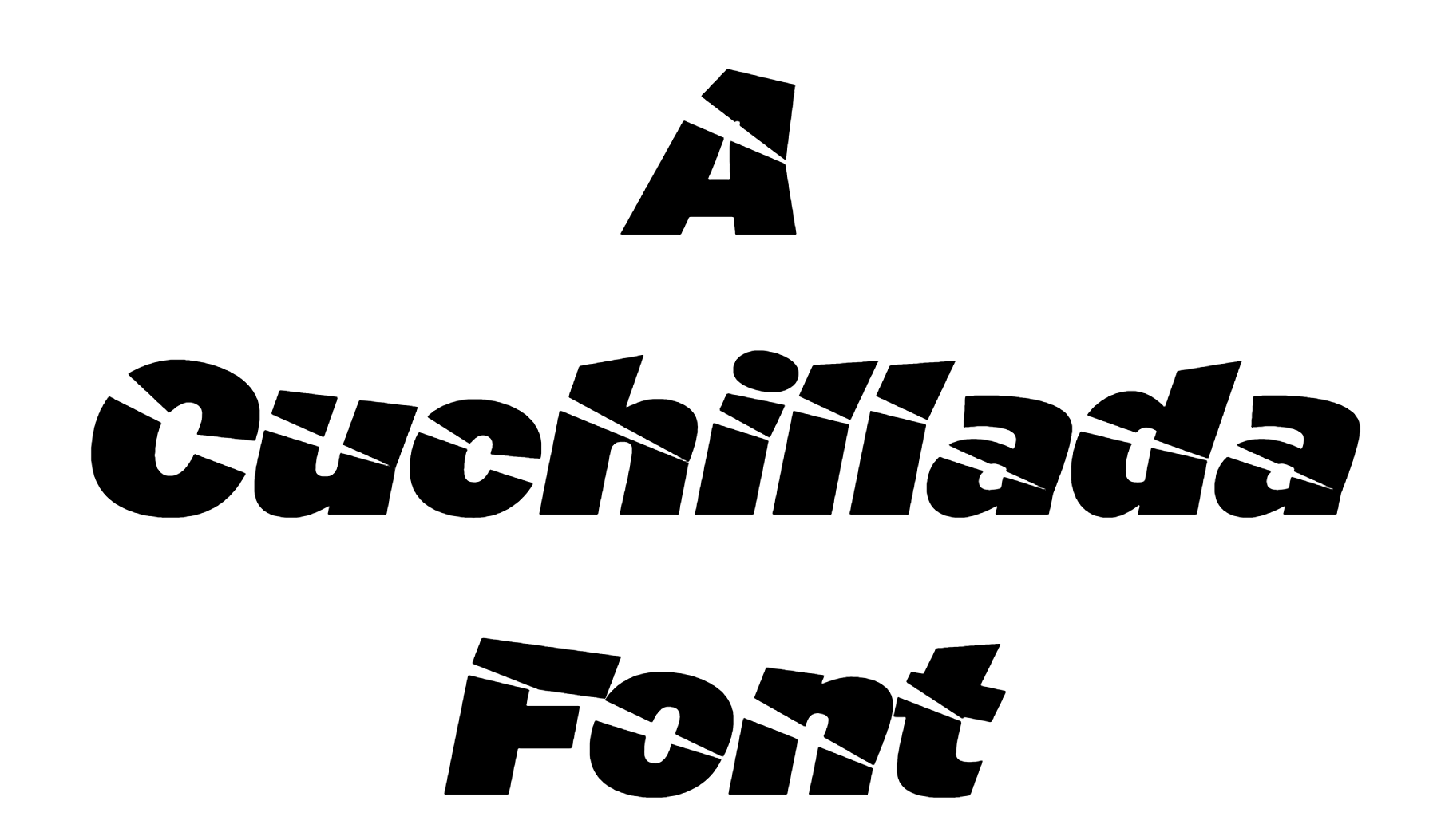 A Cuchillada Font Download