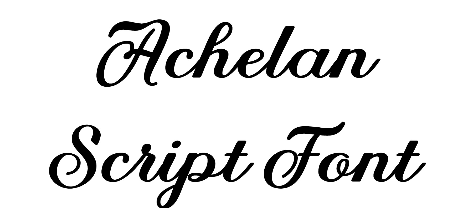 Achelan Script Font Download