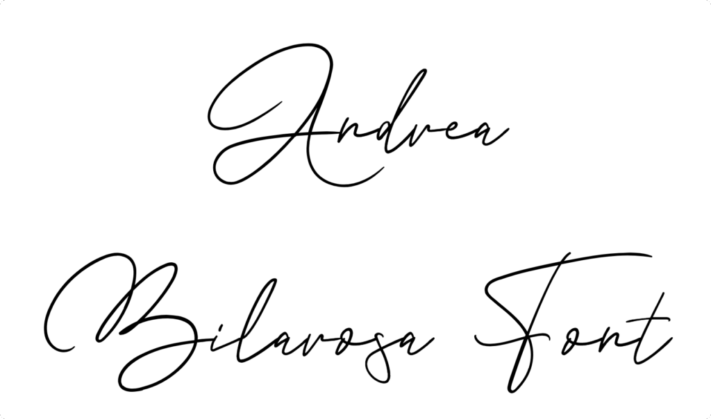 Andrea Bilarosa Font Download