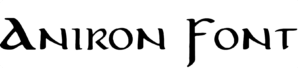 Aniron Font Download