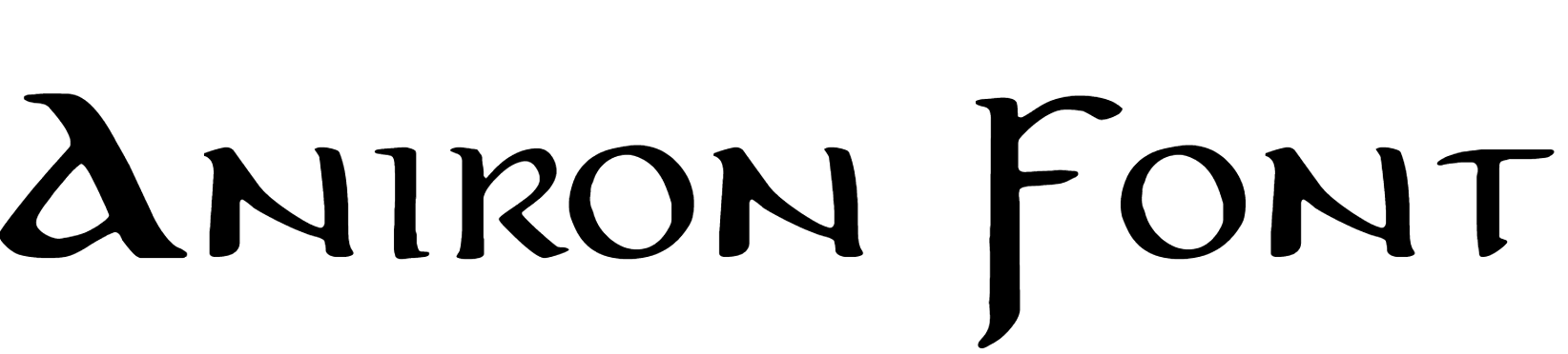 Aniron Font Download