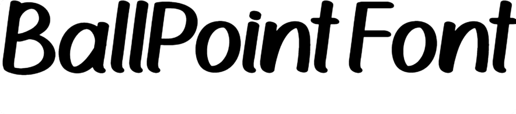 BallPoint Font Download