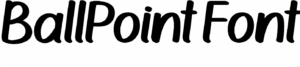 BallPoint Font Download