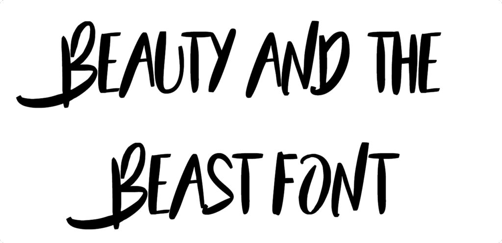 Beauty And The Beast Font Download