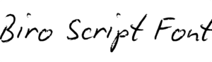 Biro Script Font Download