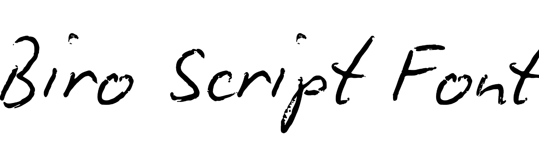 Biro Script Font Download