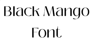 Black Mango Font Download
