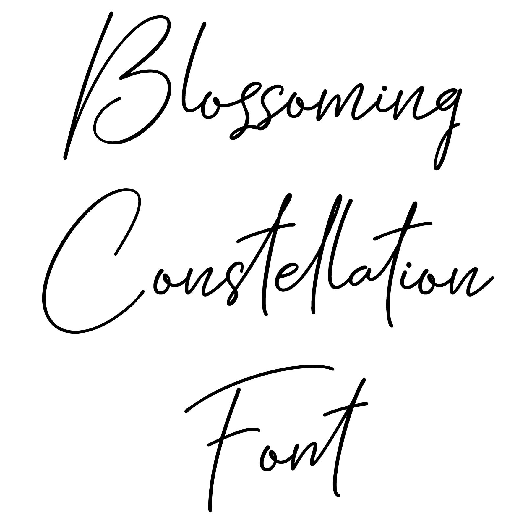 Blossoming Constellation Font Download