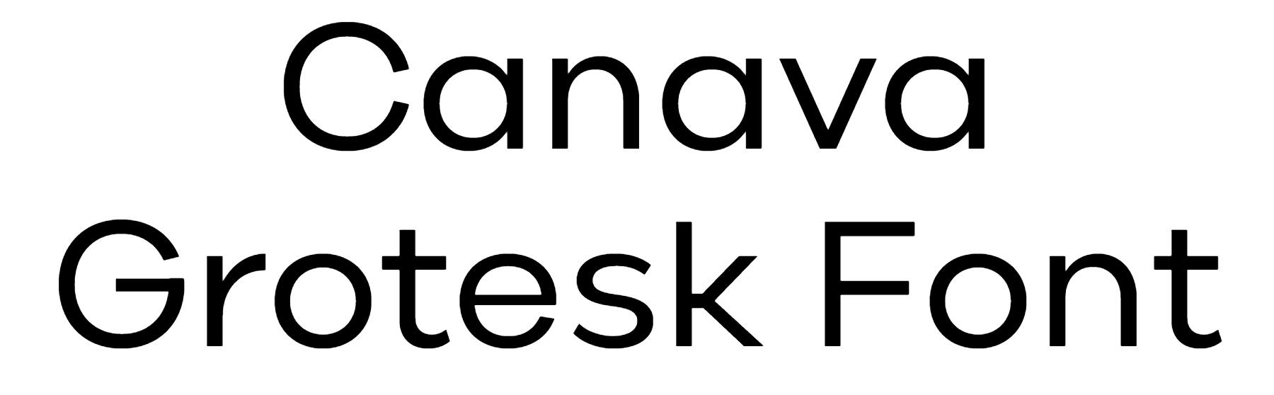 Canava Grotesk Font Download