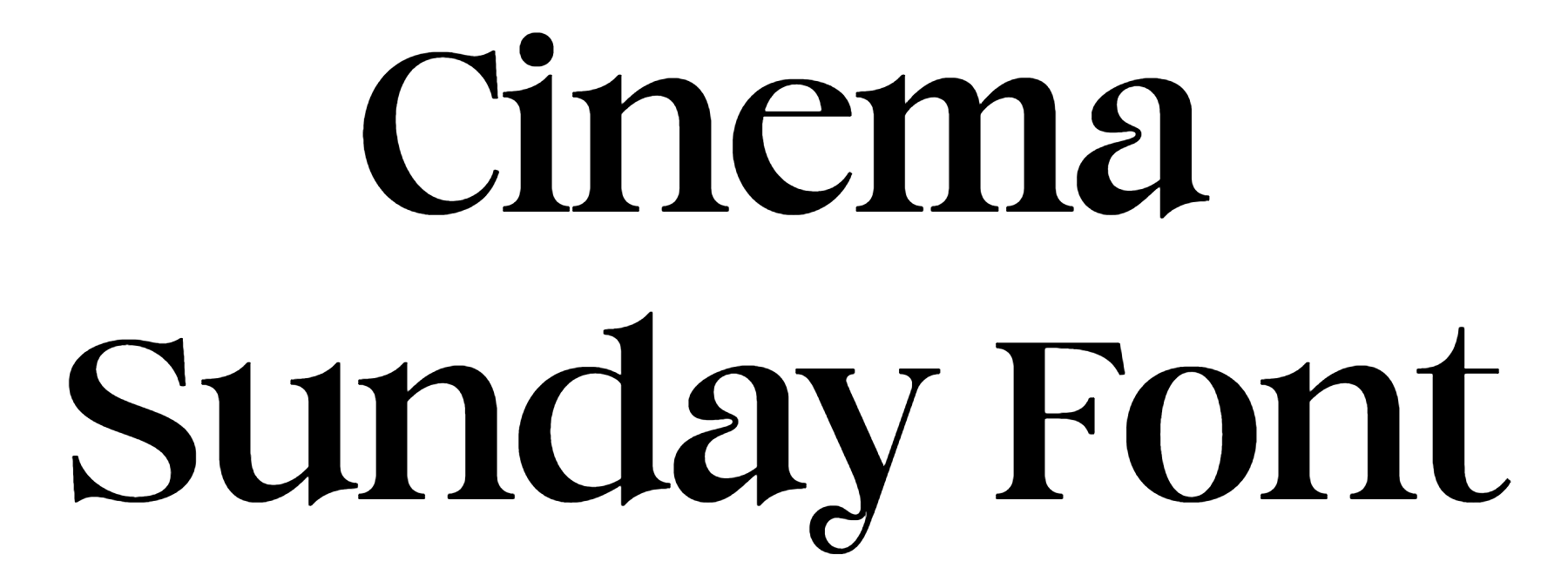 Cinema Sunday Font Download