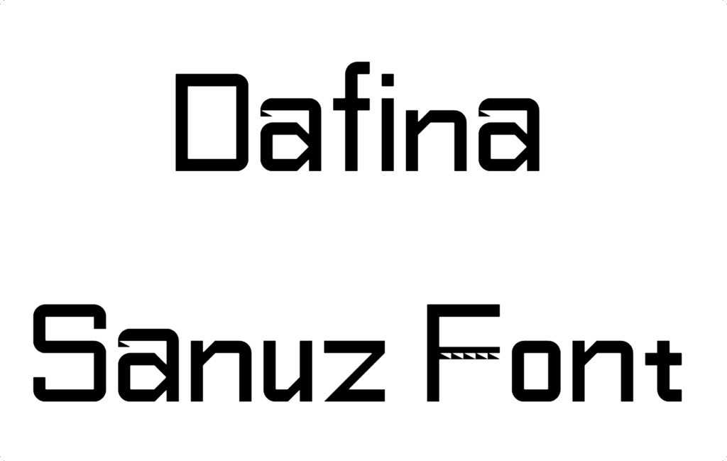 Dafina Sanuz Font Download