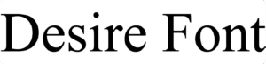 Desire Font Download