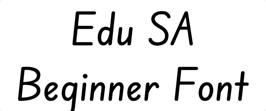 Edu SA Beginner Font Download