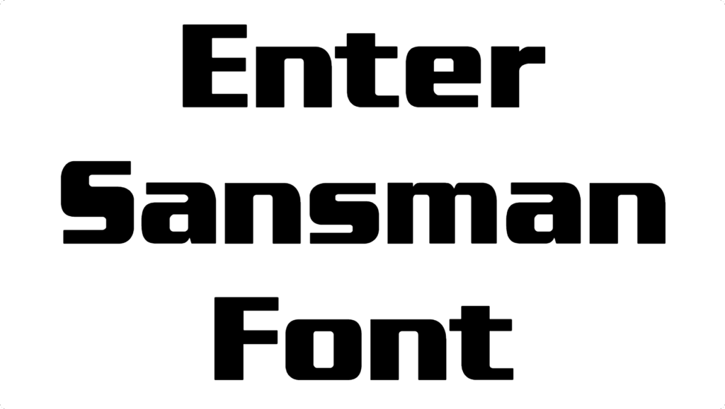 Enter Sansman Font Download