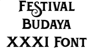 Festival Budaya XXXI Font Download