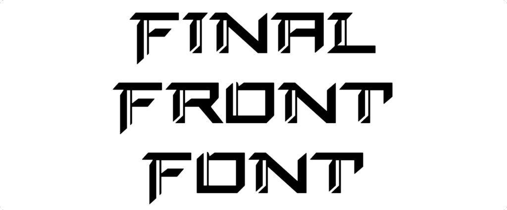 Final Front Font Download