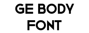 Ge Body Font Download