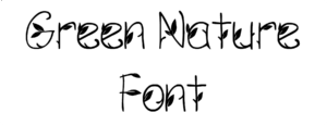 Green Nature Font Download