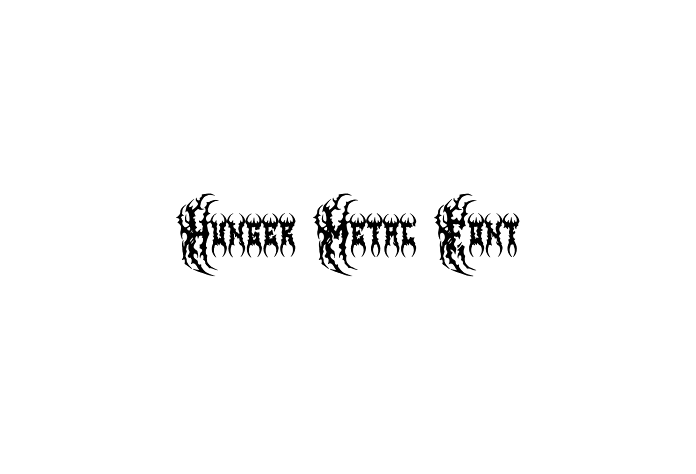 Hunger Metal Font Download