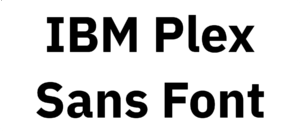IBM Plex Sans Font Download