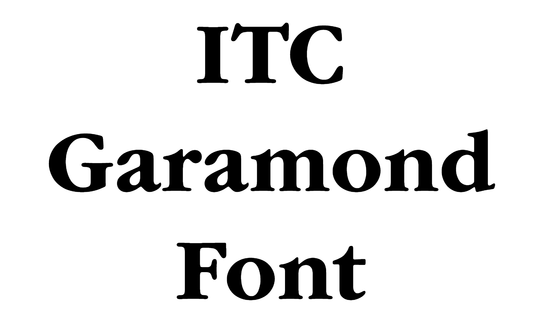 ITC Garamond Font Download