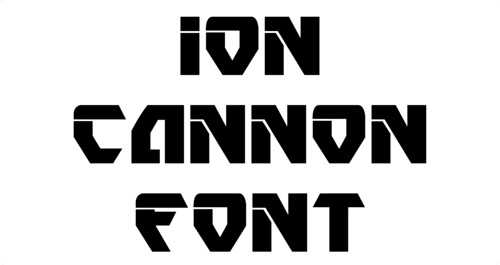 Ion Cannon Font Download