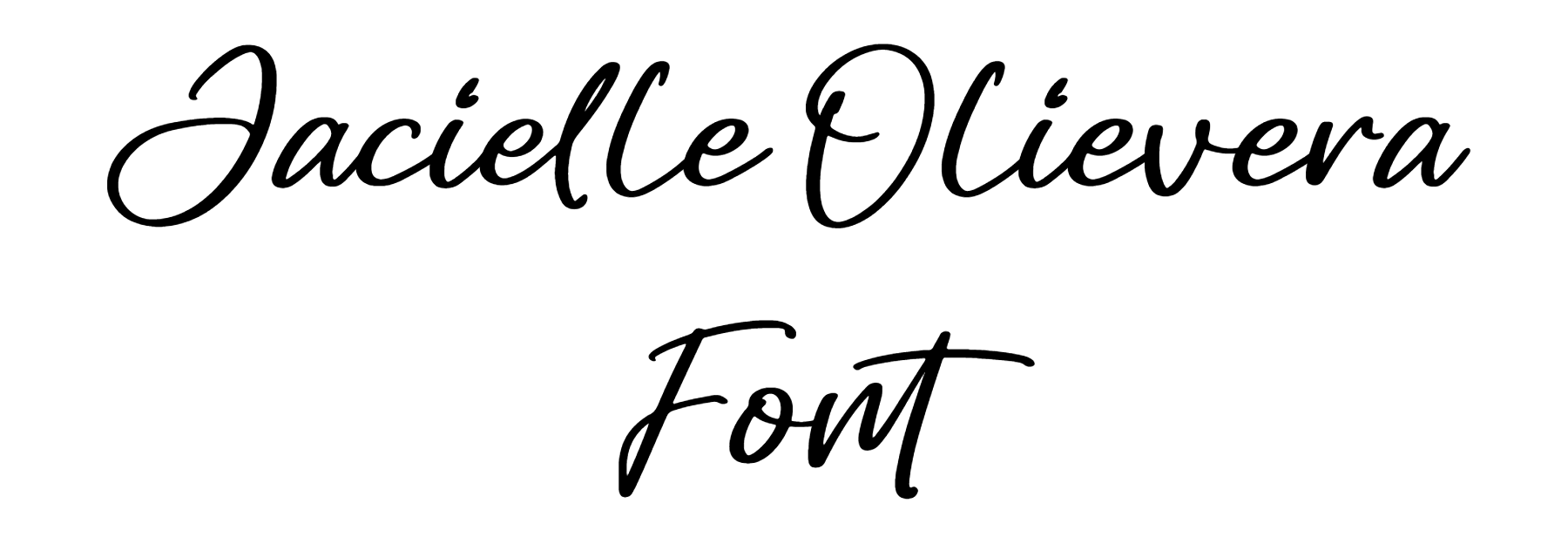 Jacielle Olievera Font Download