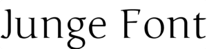 Junge Font Download