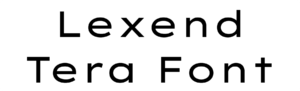 Lexend Tera Font Download