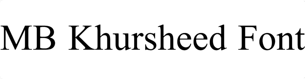 MB Khursheed Font Download
