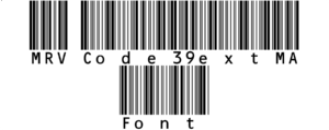 MRV Code39extMA Font Download