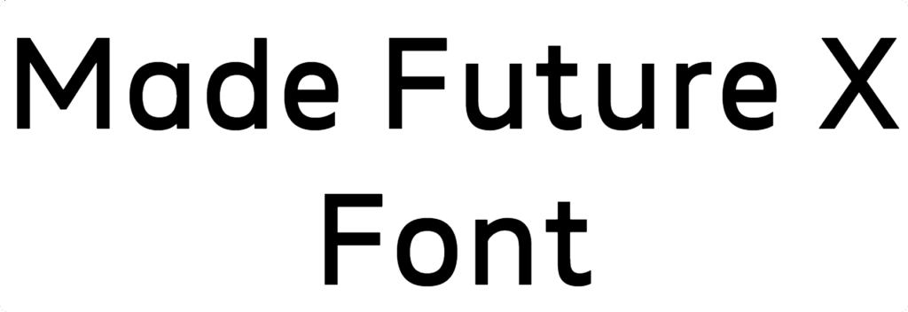 Made Future X Font Download