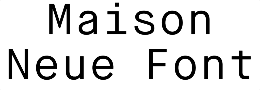 Maison Neue Font Download