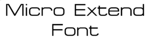 Micro Extend Font Download