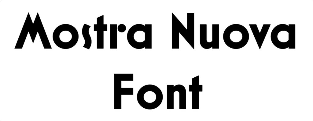 Mostra Nuova Font Download