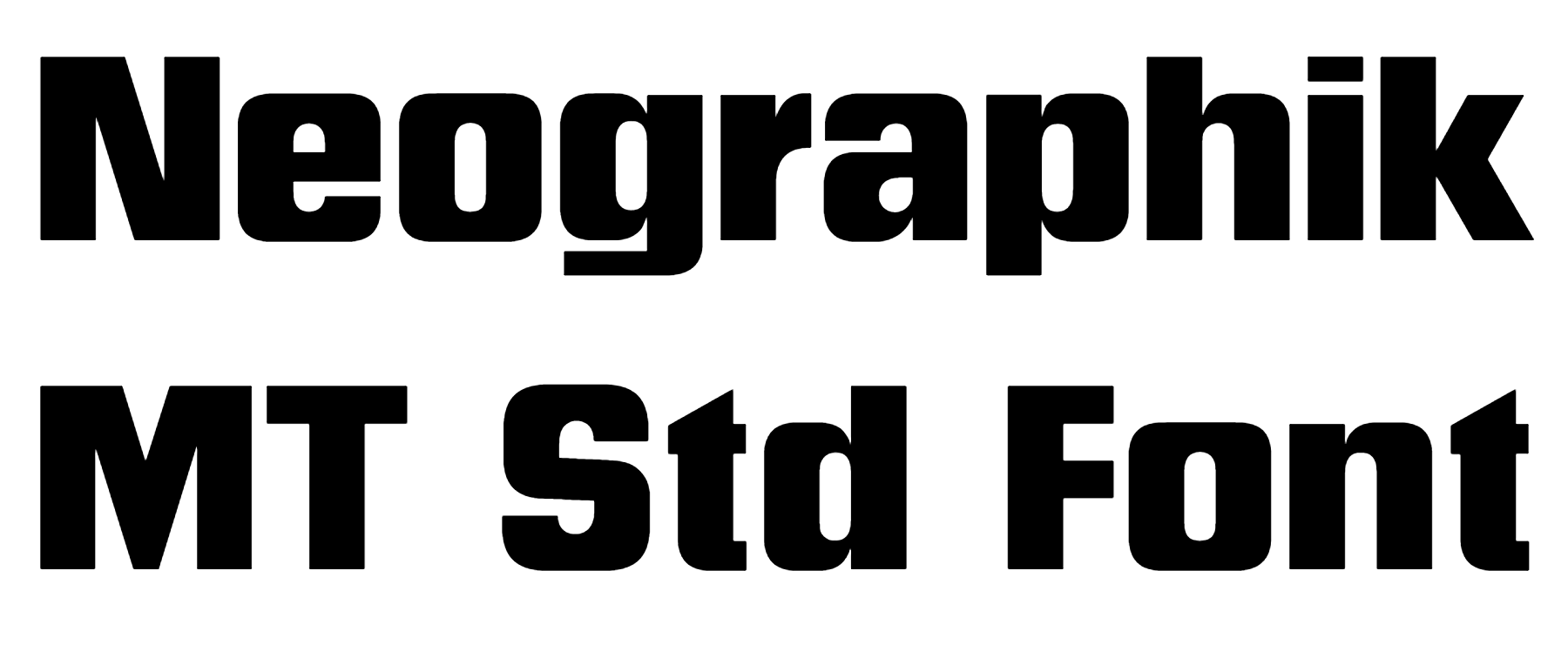Neographik MT Std Font Download