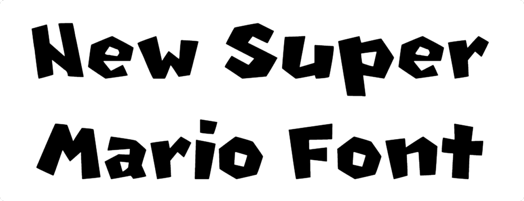 New Super Mario Font Download
