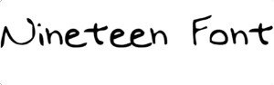 Nineteen Font Download