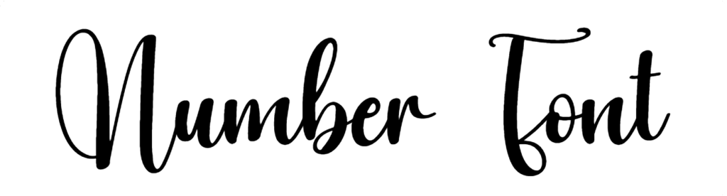 Number Font Download