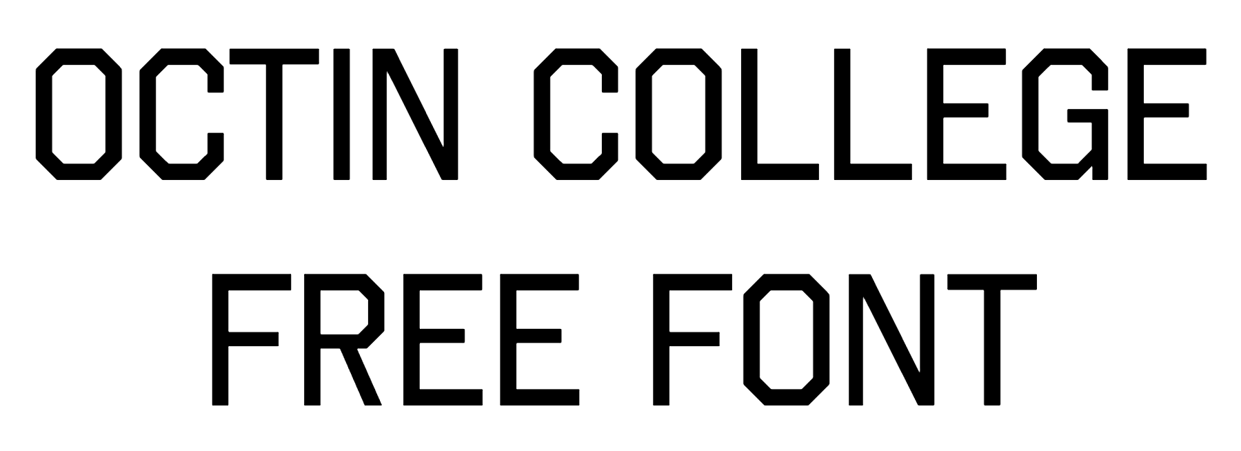 Octin College Free Font Download