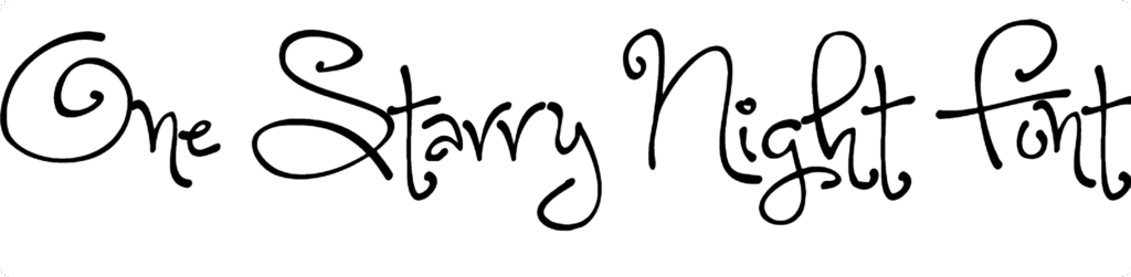 One Starry Night Font Download