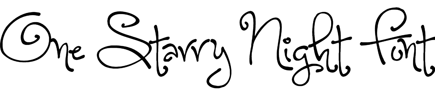 One Starry Night Font Download