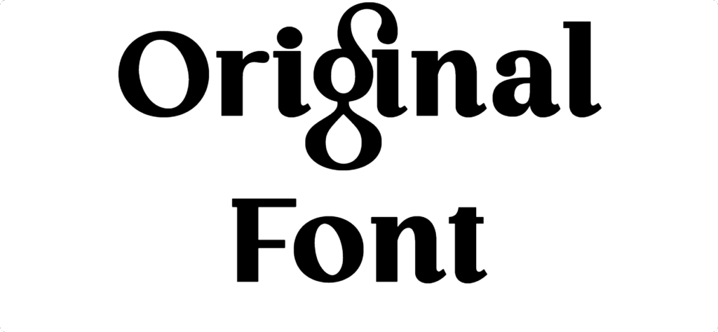 Original Font Download