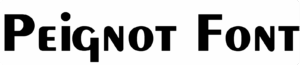 Peignot Font Download