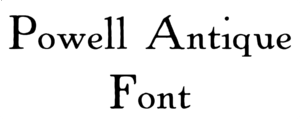 Powell Antique Font Download