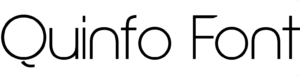 Quinfo Font Download