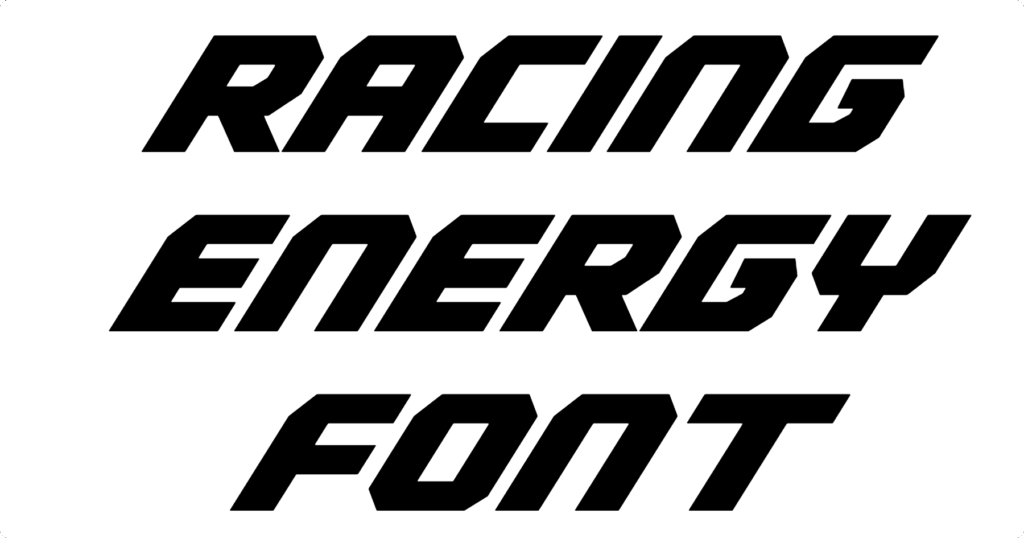 Racing Energy Font Download