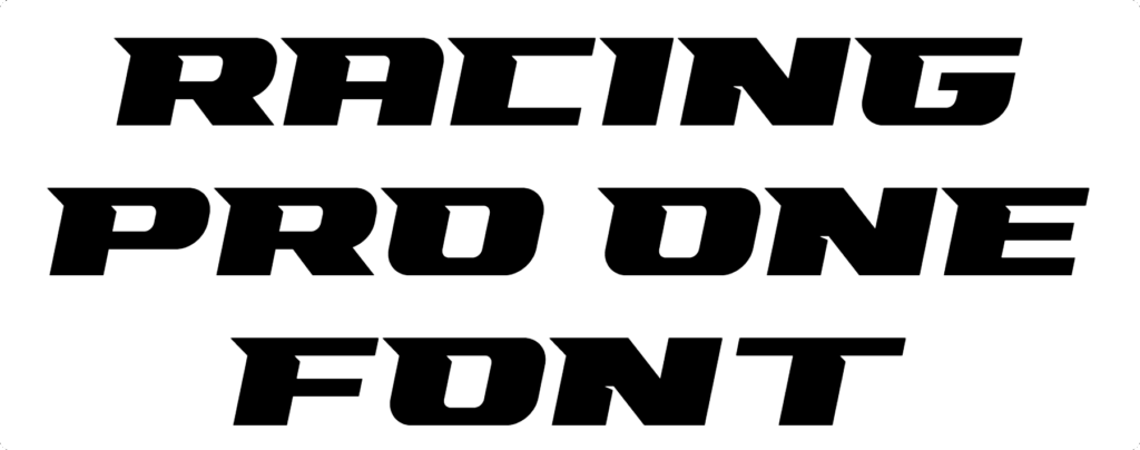 Racing Pro One Font Download