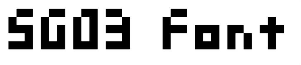 SG03 Font Download
